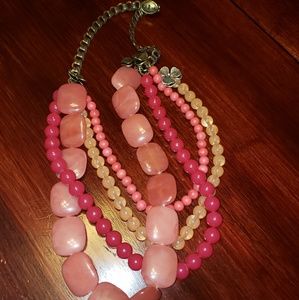 Fossil beaded necklace